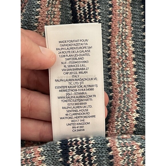 Ralph Lauren Women’s Geo-Motif Linen Cotton Pencil Skirt Pink Blue Size 1X‎ NWT - Picture 8 of 11